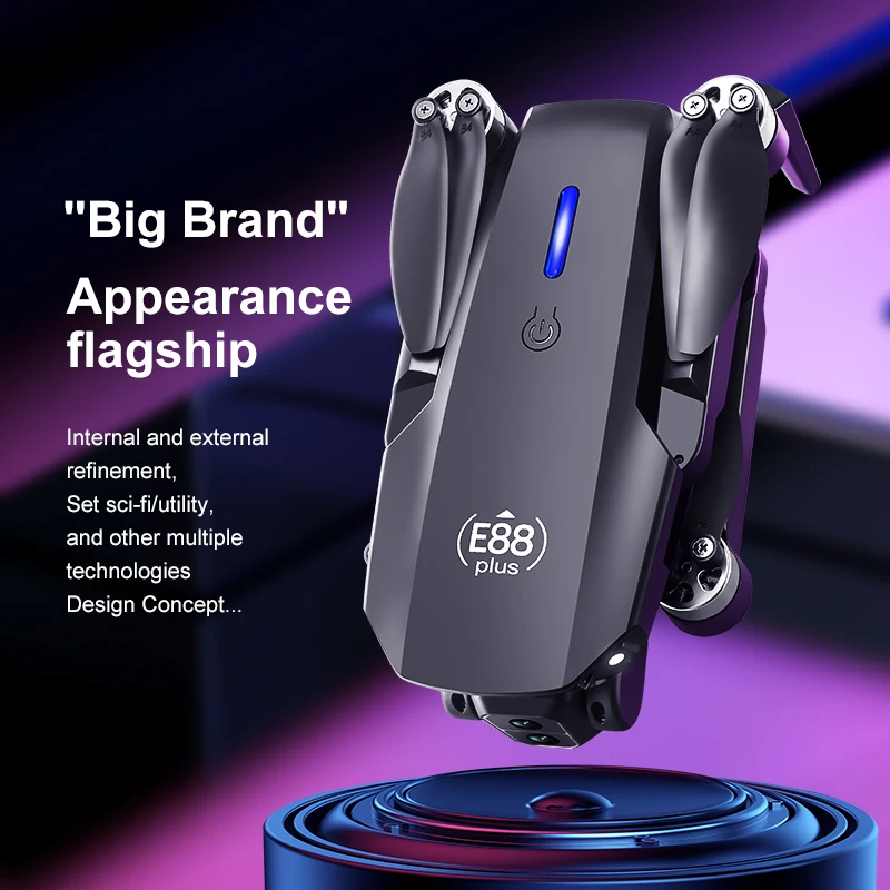 New E88 Plus Quadcopter Drone: - Drone Camera 4K recension och pris